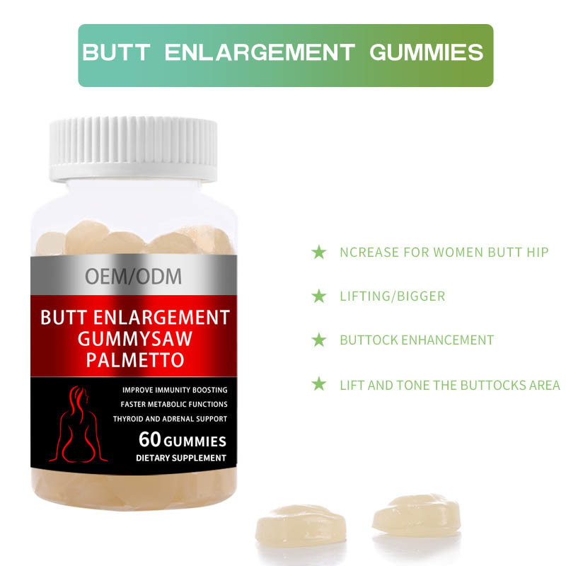 HACCP άκρης στηθών θηλυκή αύξηση Gummies Maca αύξησης μαύρη για την ανύψωση ισχίων γλουτών
