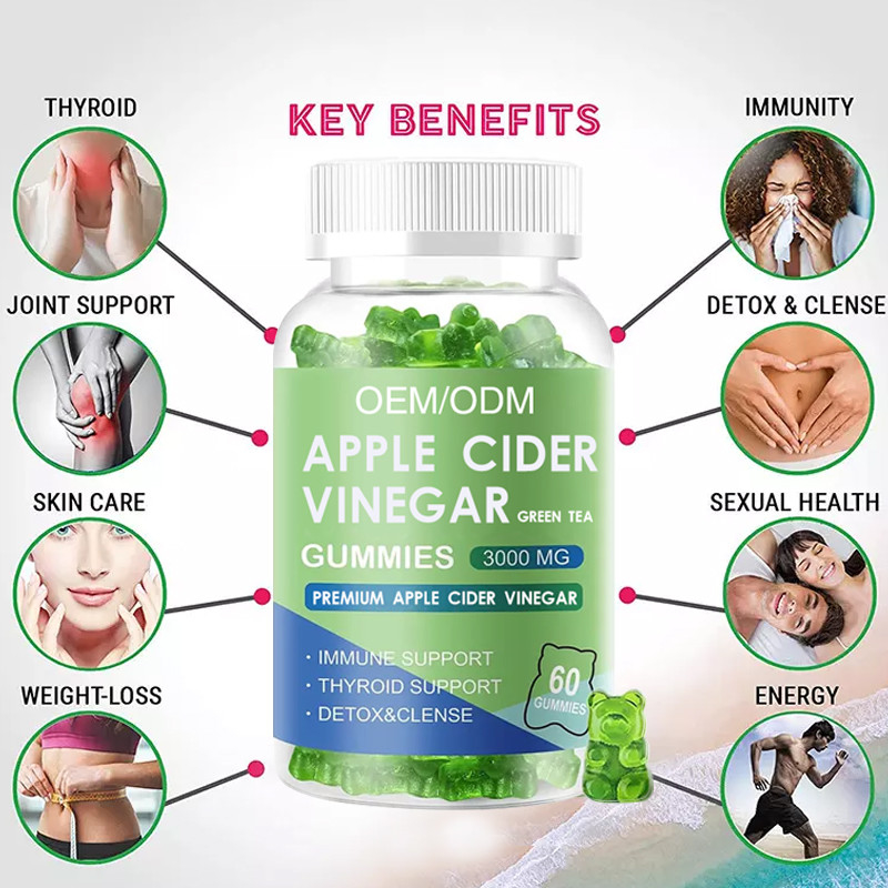 Oem Apple Cider Gummies Vegan Organic Keto Bhb Slim Loss Weight Loss Weight Candy Apple Cider Vinegar