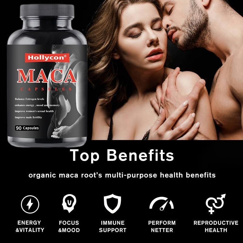 Συμπληρώματα Maca NOW 500 mg για την αναπαραγωγική υγεία ανδρών και γυναικών 90 κάψες
