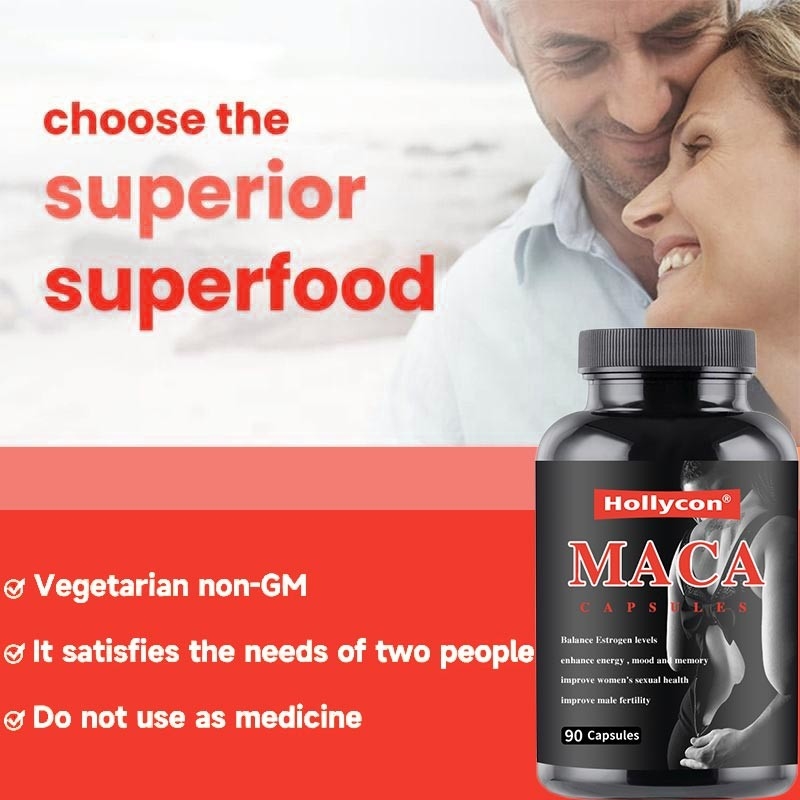 Συμπληρώματα Maca NOW 500 mg για την αναπαραγωγική υγεία ανδρών και γυναικών 90 κάψες