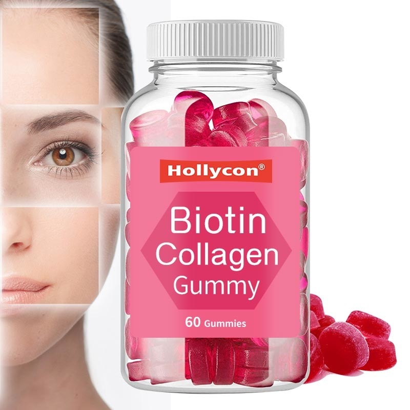 Η φυσική Biotin βιταμινών αύξηση τρίχας Gummies για το δέρμα τρίχας καρφώνει Biotin τις βιταμίνες Gummies