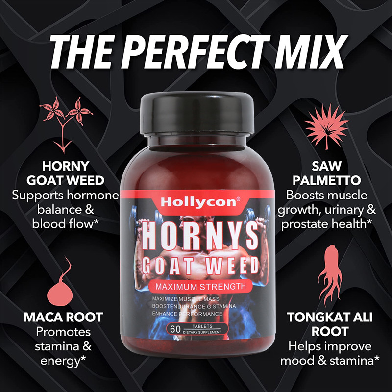 Ιδιωτικές ταμπλέτες ζιζανίων αιγών Hornys ενεργειακών μυών υποστήριξης cOem συμπληρωμάτων υγειονομικής περίθαλψης ετικετών