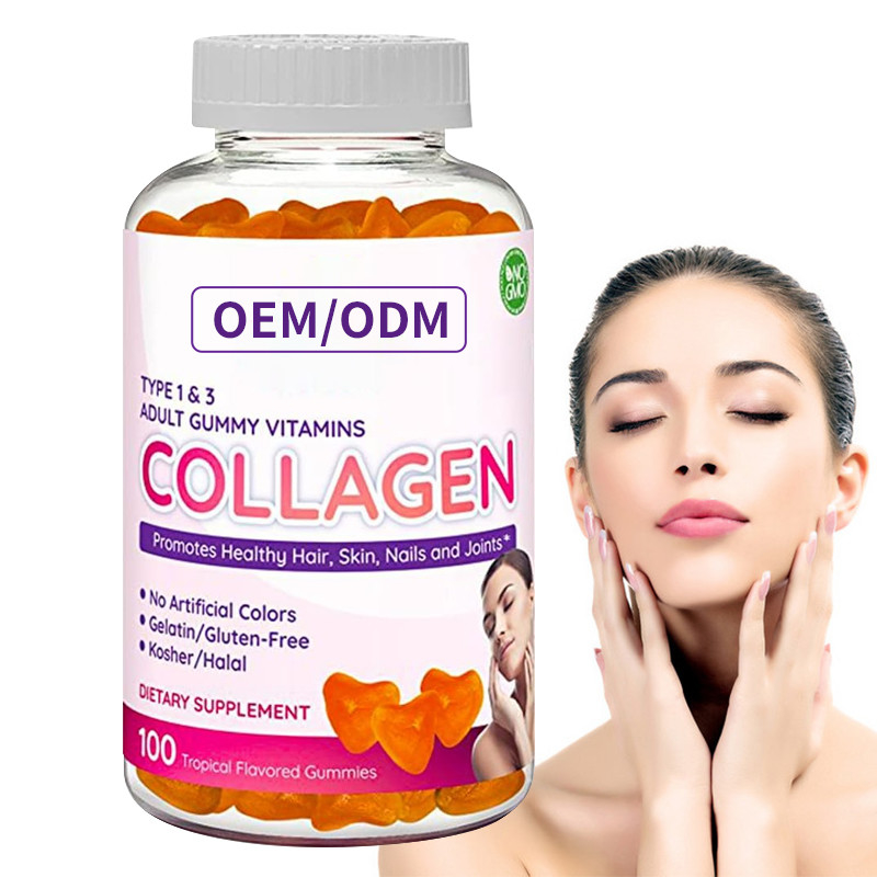 Biotin Gummies 2500mcg κολλαγόνων ODM βιταμίνη ΕΚ ψευδάργυρου για την αύξηση τρίχας δερμάτων και καρφιών τρίχας