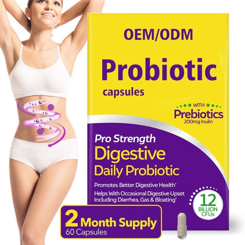 Παχιά συμπληρώματα κοπτών Probiotics για τους άνδρες 60 γυναικών γλουτένη καψών μη ΓΤΟ ελεύθερη