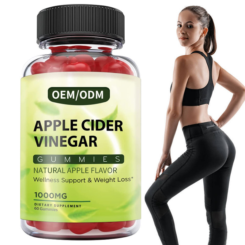 Ξίδι Gummies μηλίτη HACCP Apple με τον έλεγχο Detox μεταβολισμού μητέρων για να βοηθήσει να μειώσει το επίμονο λίπος κοιλιών