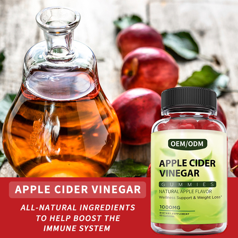 Ξίδι Gummies μηλίτη HACCP Apple με τον έλεγχο Detox μεταβολισμού μητέρων για να βοηθήσει να μειώσει το επίμονο λίπος κοιλιών