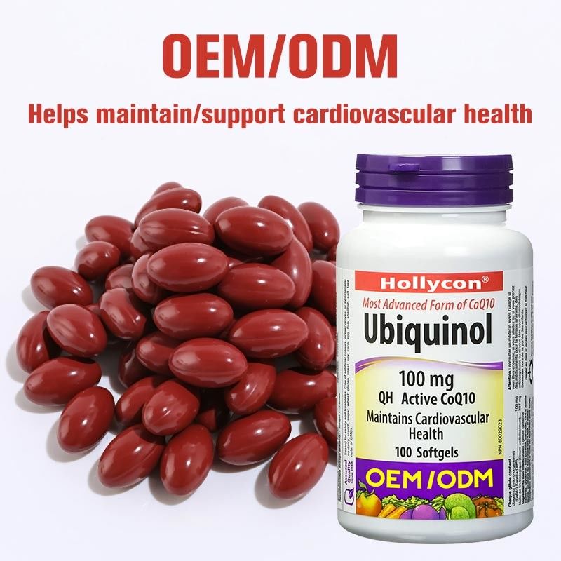 Coenzyme Q10 Softgel υγείας Γ Ubiquinol υποστήριξης συμπληρωμάτων υγειονομικής περίθαλψης cOem καρδιαγγειακές κάψες για την υγιή καρδιά Q10