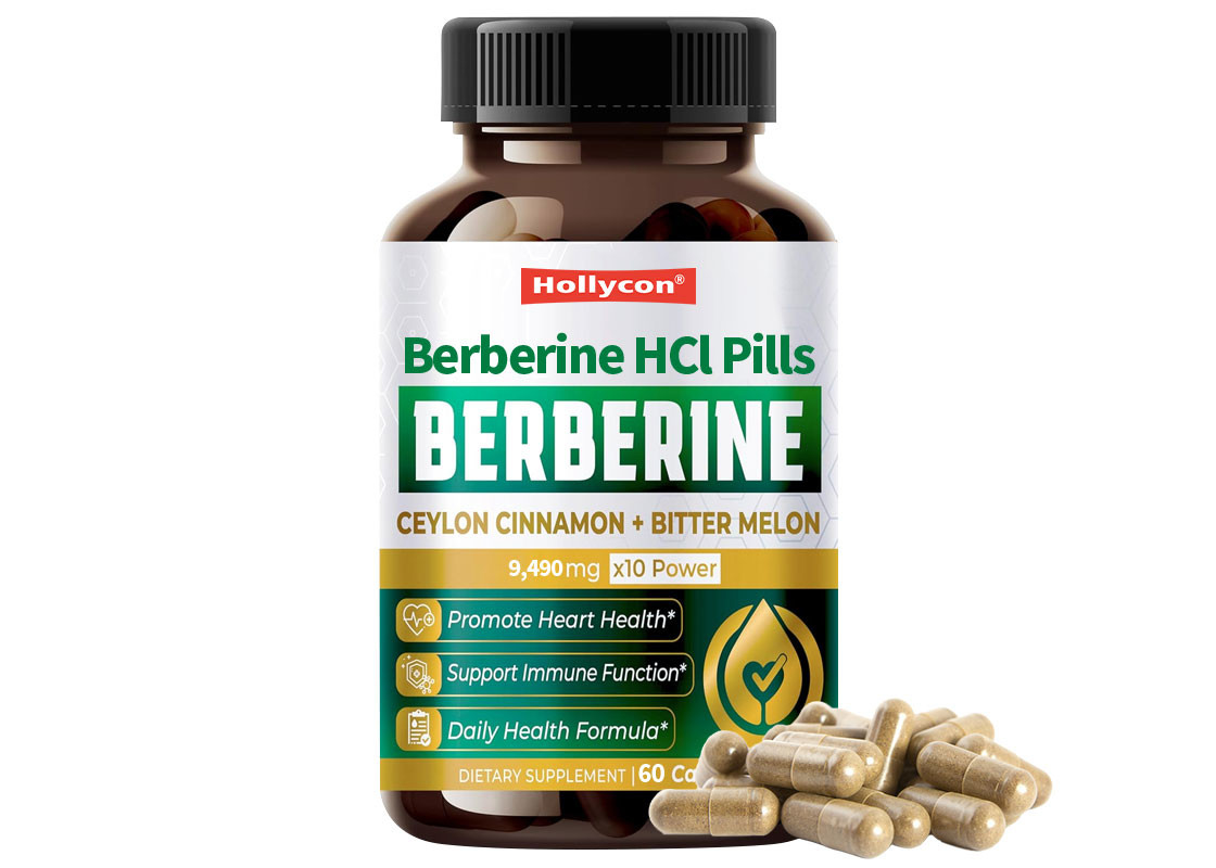 HALAL Berberine HCL Καψάκια Ενισχυτικό του ανοσοποιητικού συστήματος Συμπλήρωμα Υποστήριξης για τη διαχείριση του βάρους
