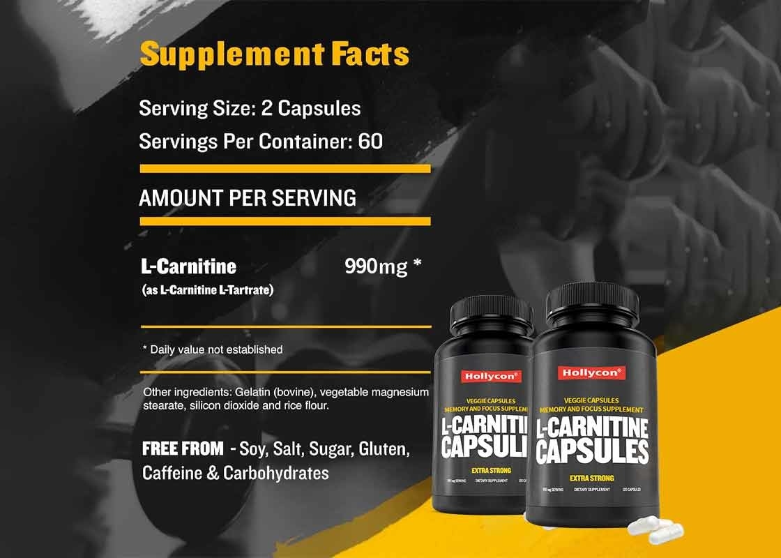 GMPC L-Carnitine κάψουλες βοηθούν στην αύξηση της διανοητικής σαφήνειας και εστίαση συμπλήρωμα εστίασης μνήμης