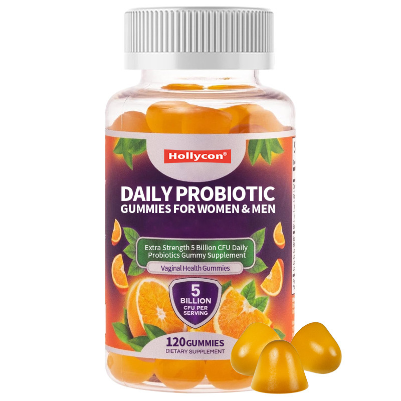 OEM Ημερήσια Probiotic Gummies Για Γυναίκες & Άνδρες Επιπλέον Δύναμη 5 δισεκατομμύρια CFU Ημερήσιο Probiotics Gummy Supplement
