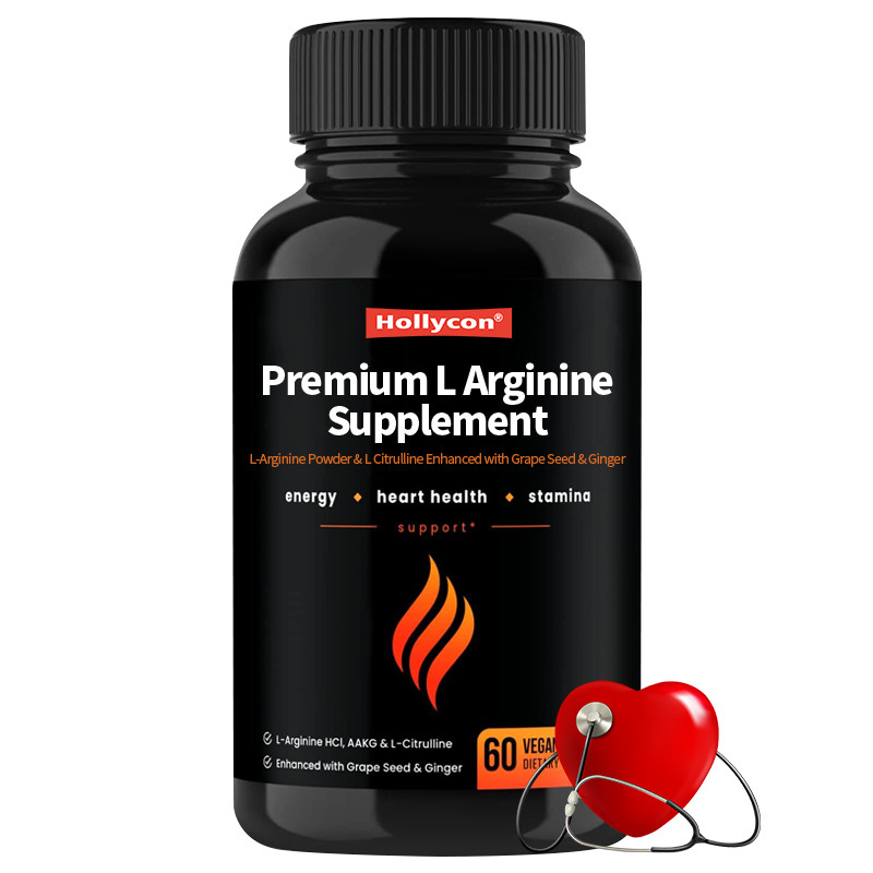 OEM Premium L-Αργινίνη συμπλήρωμα L-Αργινίνη σκόνη & L Citrulline ενισχυμένη με σπόρους σταφυλιών & τζίντζερ