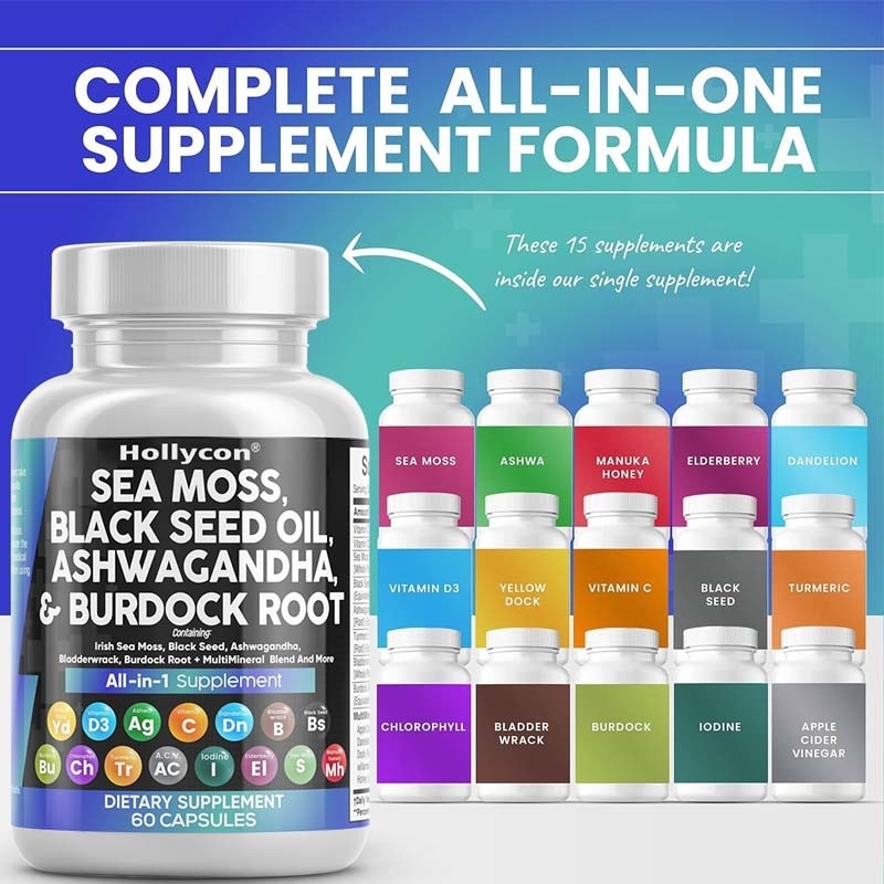 OEM Ashwagandha κουρκουμά Βιταμίνη C D3 Για Ενήλικες