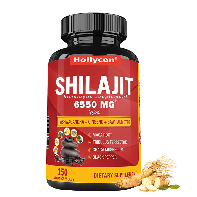 Συμπλήρωμα Shilajit του Ιμαλαΐου Ενέργεια και ανοσοποιητική υποστήριξη Συνδυασμένη Ashwagandha Γινσένγκ Saw Palmetto Maca
