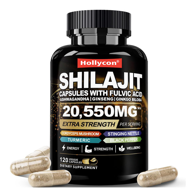 Καψάκια Shilajit 85+ Ορυκτά Ενέργεια και ανοσοποιητική υποστήριξη για άνδρες και γυναίκες