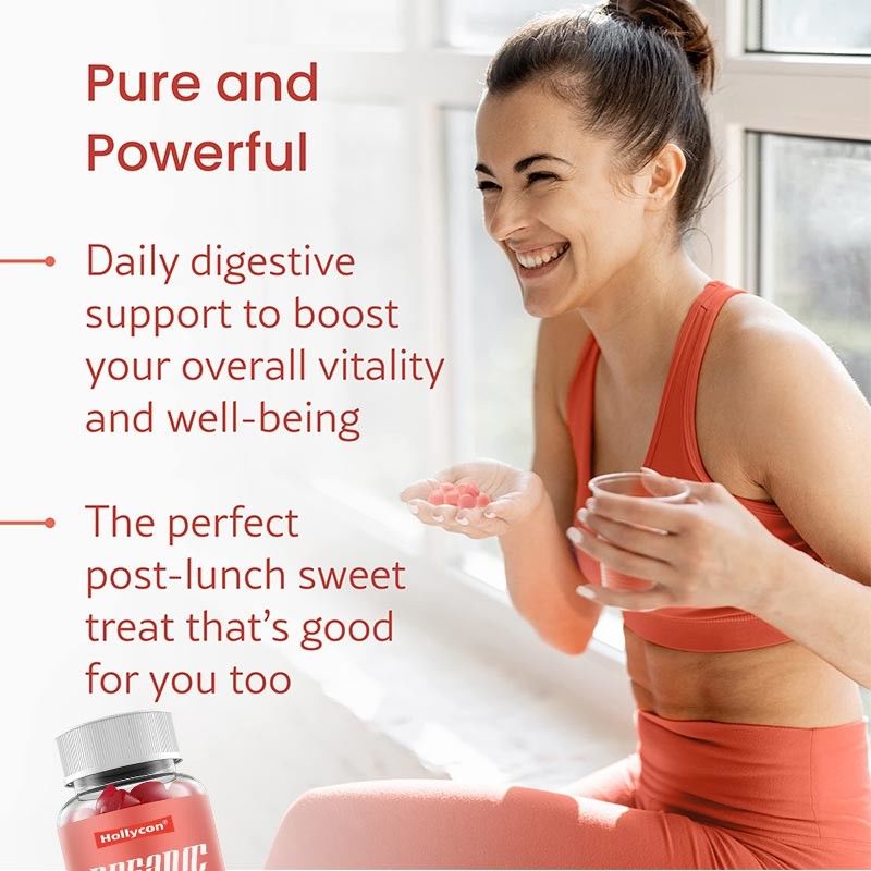 Εργοστάσιο Οργανικά Γουμάκια Κρασιού μήλου με Μητέρα Φυσικές κάψουλες αδυνατίσματος Γουμάκια ACV