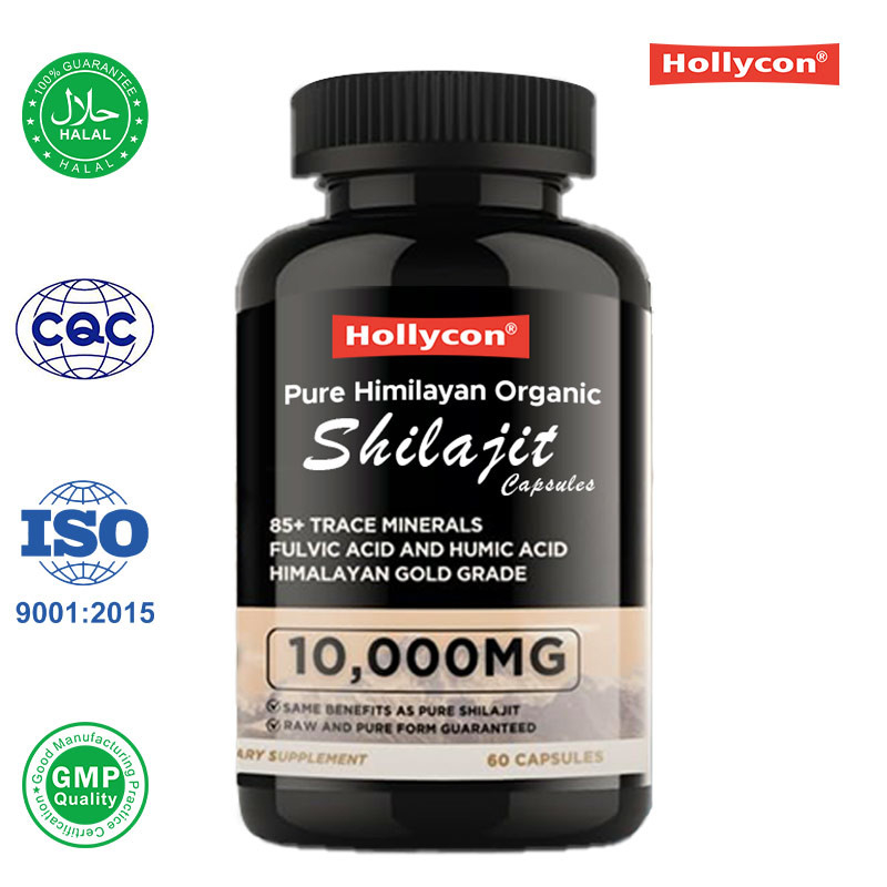 OEM Pure Himalayan Organic Shilajit Καψούλες Αντιοξειδωτικά Υποστηρίζουν την Ενέργεια Ανακούφιση από το ανοσοποιητικό στρες