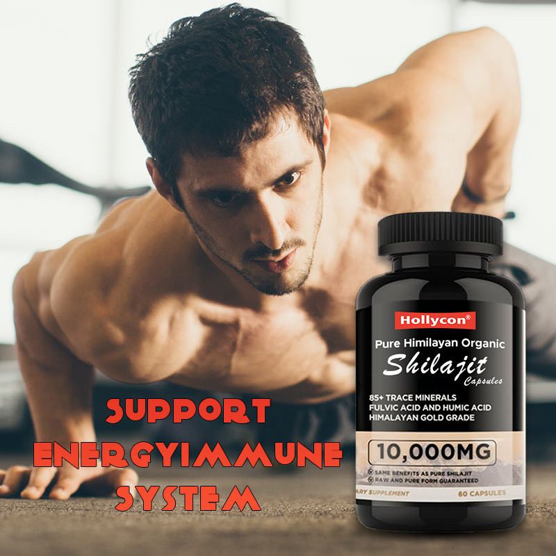 OEM Pure Himalayan Organic Shilajit Καψούλες Αντιοξειδωτικά Υποστηρίζουν την Ενέργεια Ανακούφιση από το ανοσοποιητικό στρες