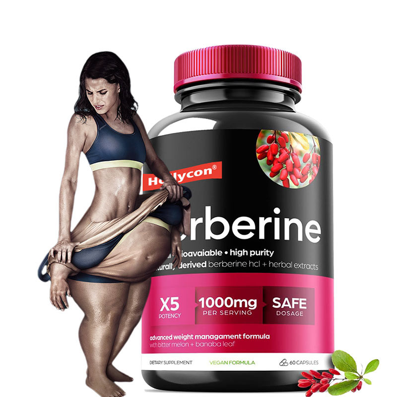 OEM Καψάκια Berberine Berberin HCL Κατασταλτικό της όρεξης Συμπλήρωμα αδυνατίσματος Φαρμακεία για απώλεια βάρους
