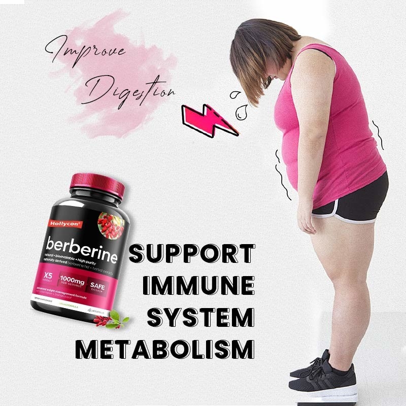OEM Καψάκια Berberine Berberin HCL Κατασταλτικό της όρεξης Συμπλήρωμα αδυνατίσματος Φαρμακεία για απώλεια βάρους
