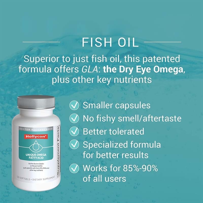 OEM Factory Manufacture Μοναδικά Omega λιπαρά οξέα Softgels για την ανακούφιση των ξηρών ματιών