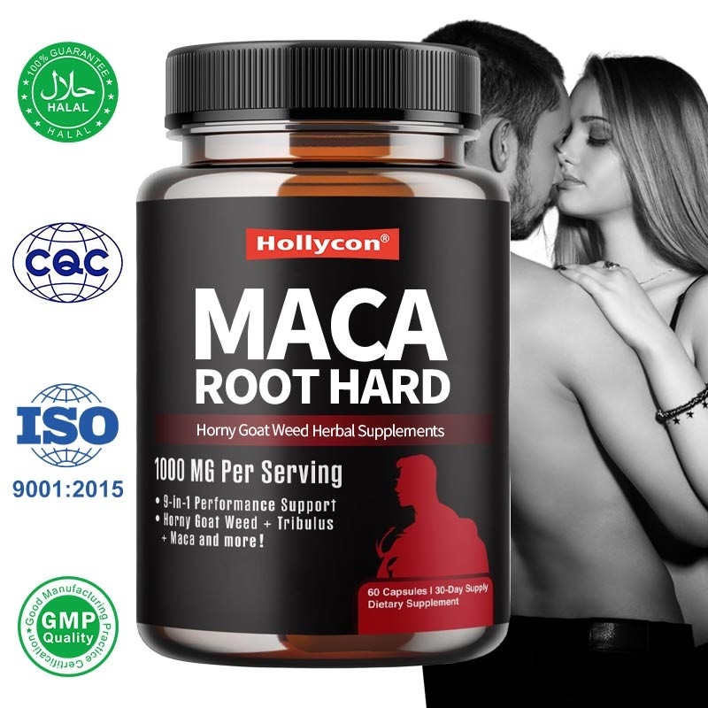 Ιδιωτική Ετικέτα Maca Φυτικά Συμπληρώματα Horny Goat Weed σκληρές κάψουλες για αυξημένη ενέργεια