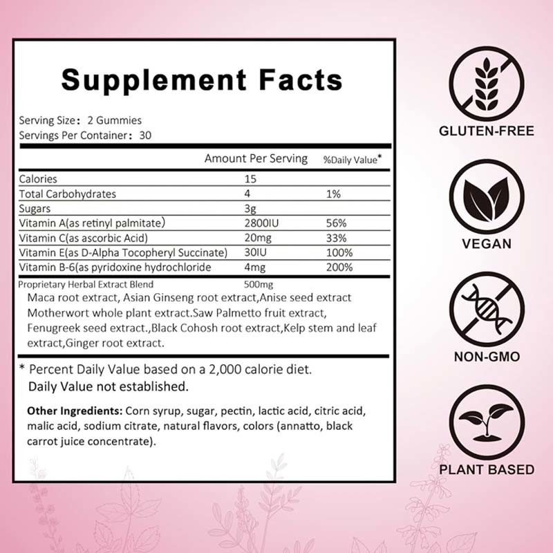 OEM Hip Butt Gummies Για Γυναίκες Butt Enhancing Συμπλήρωμα Για Butt Lift