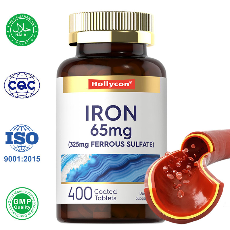 OEM Δισκία σιδήρου Σίδηρο θειικό 365mg Για την παραγωγή ερυθρών αιμοσφαιρίων