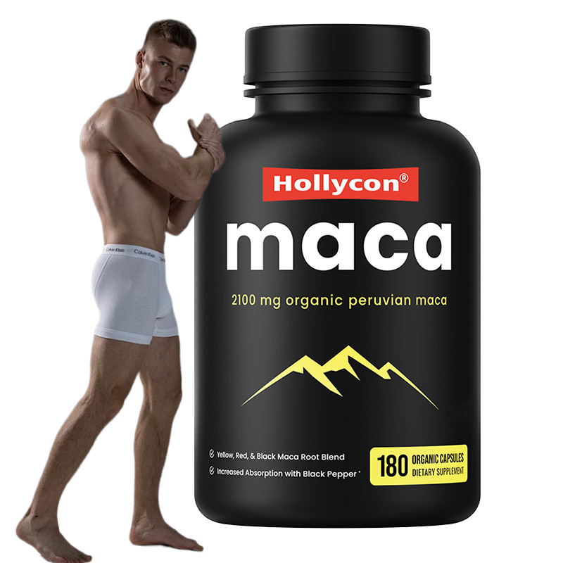Καψάκια ρίζας μάκας για άνδρες 2100mg Οργανικό μείγμα ρίζας μάκας για υποστήριξη της διάθεσης