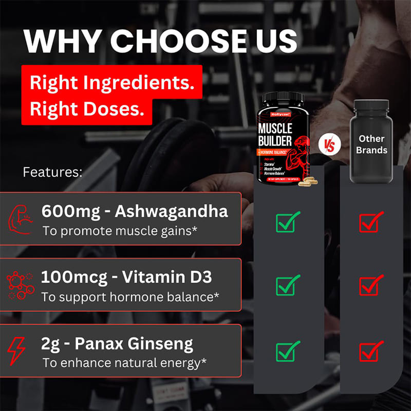 Προμηθευτής Muscle Builder Υποστηρίζει την ανάπτυξη των μυών Μέγεθος Δύναμη και Ενέργεια Booster