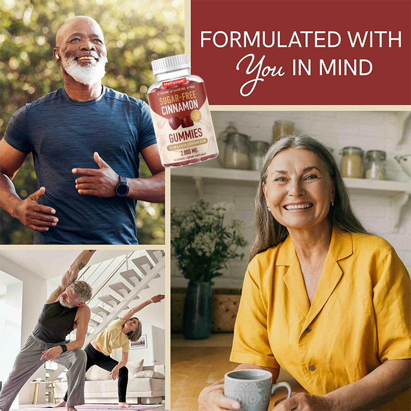 Χωρίς ζάχαρη καμίνι 1000mg Ceylon Cinnamon Extract Gummies για υποστήριξη του ανοσοποιητικού συστήματος