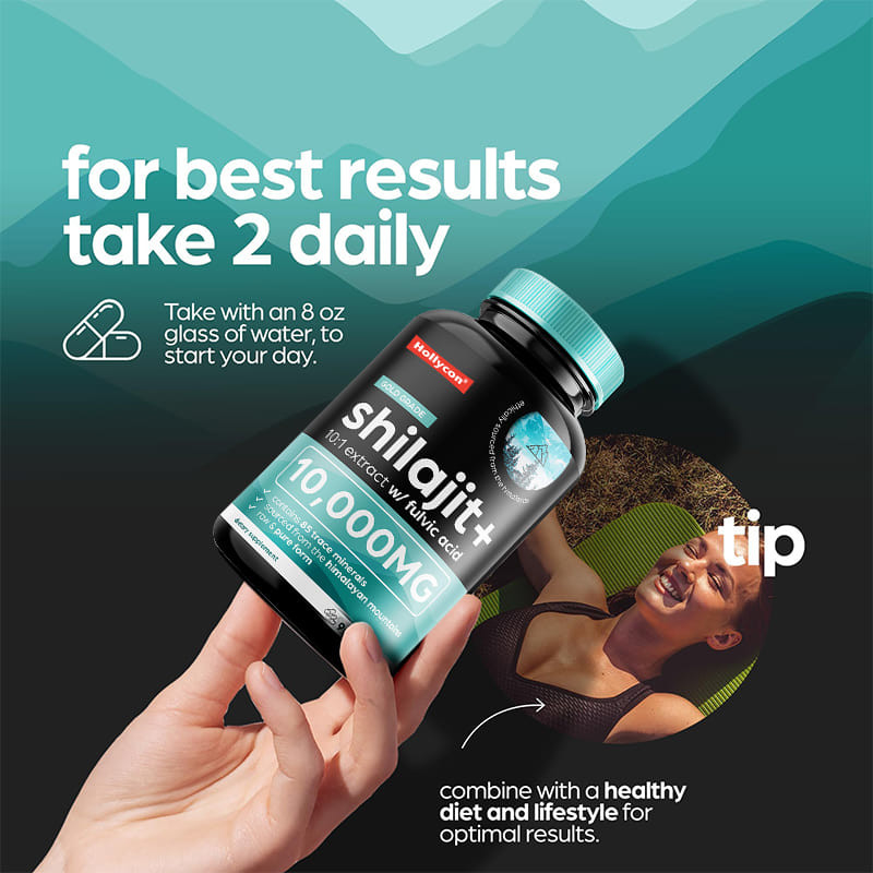 OEM Pure Himalayan Shilajit 10000mg Οργανικές κάψουλες Shilajit για υποστήριξη του ανοσοποιητικού συστήματος