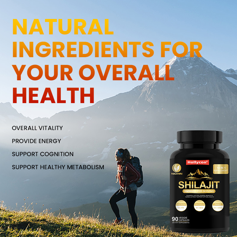 Αγνό Ιμαλαϊκό Οργανικό Συμπλήρωμα Shilajit Για Υποστήριξη του ανοσοποιητικού συστήματος 25000mg Καψάκια Shilajit