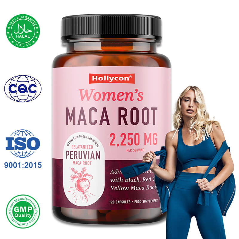 Συμπληρώματα Maca για Γυναίκες Χάπια Μαύρης Maca Υποστηρίζουν Ενέργεια Ορμονική Ισορροπία Εμμηνόπαυση