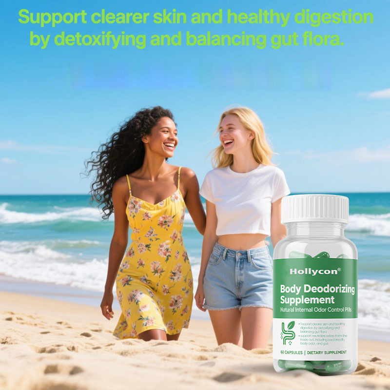 Συμπλήρωμα αποσμητικότητας σώματος - Φυσικά εσωτερικά χάπια ελέγχου οσμής για άνδρες και γυναίκες | Καψουλές χλωροφύλλης για αναπνοή, υγεία του σώματος και του εντέρου