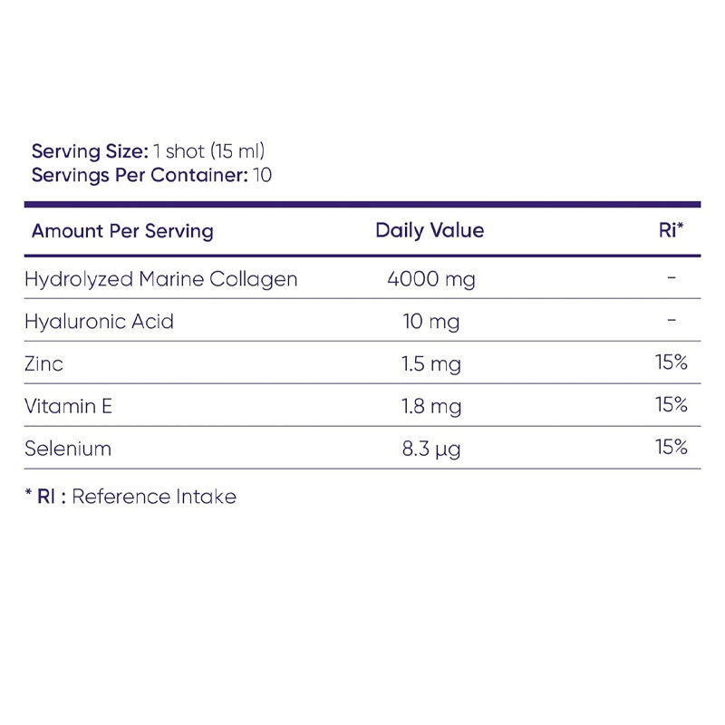Καθαρό κολλαγόνο+ υγρό κολλαγόνο για γυναίκες - 4000mg θαλάσσια πεπτίδια για ακτινοβολία δέρματος, υγεία και υγεία των νυχιών - υαλουρονικό οξύ, βιταμίνη Ε
