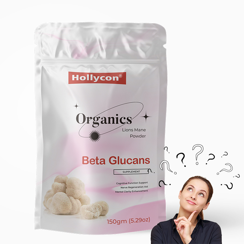 Οργανική σκόνη συμπληρώματος μύτης λιονταριού με 100% εκχύλισμα καρποφόρου σώματος και 30% βήτα-γλουκάνες για γνωστική υποστήριξη - 150 γραμμάρια ανά σακούλα