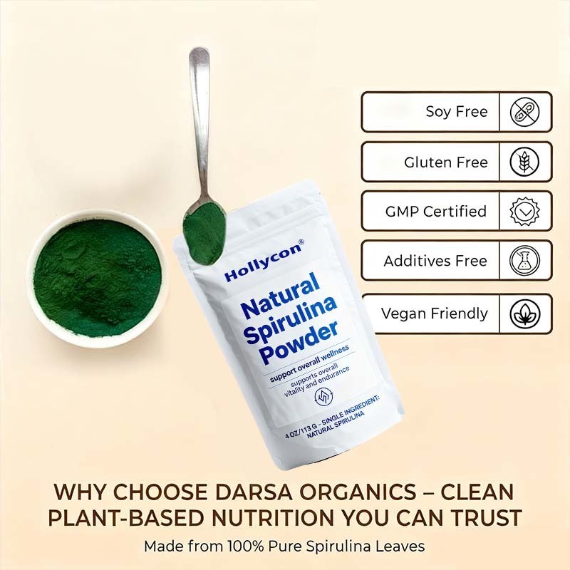 Φαρμακευτικά παρασκευασμένη σκόνη σπιρουλίνας 4 ουγγιές (113 γραμμάρια), φυσικό φυτικό σούπερφουντ, πλούσιο σε πρωτεΐνες, σίδηρο και β12 για ενέργεια, ανοσία και αποτοξίνωση, smoothies & juices, vegan, μη γενετικά τροποποιημένα, χωρίς πρόσθετα, προσαρμοσμένη φόρμουλα