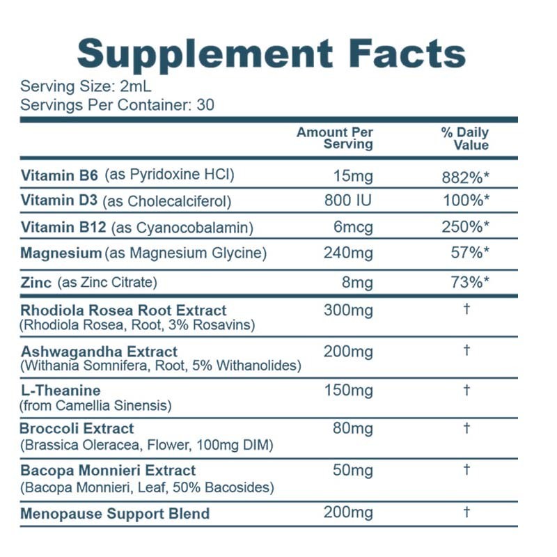 Factory Made Hormone Balance Liquid Drops | with Black Cohosh, Stinging Nettle, Red Raspberry Leaf, Chasteberry & More | Menopause, Hot Flash, & PMS Relief Menstrual Herbal Support Tincture