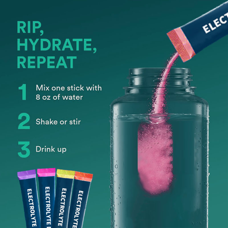 OEM Electrolytes Powder Packets Essential  Energy Electrolytes Effective Quick Hydration in Single Serve Electrolyte Drink Mix