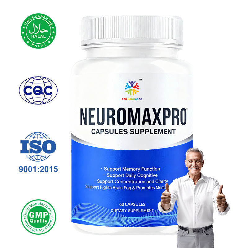 Brain and Memory Support Capsules Supplement Support Advanced Health & Wellness Multivitamin Neuromax Pro Brain and Memory Capsules Vegan, GMO, supports memory, focus, and cognitive clarity 
