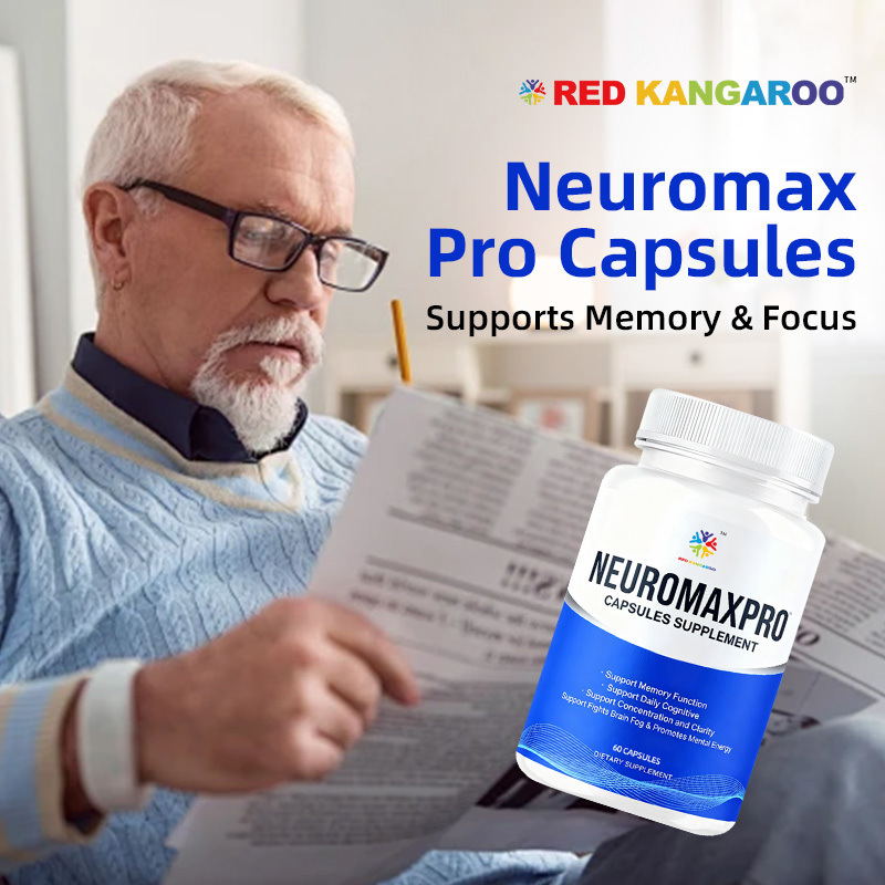 Brain and Memory Support Capsules Supplement Support Advanced Health & Wellness Multivitamin Neuromax Pro Brain and Memory Capsules Vegan, GMO, supports memory, focus, and cognitive clarity 