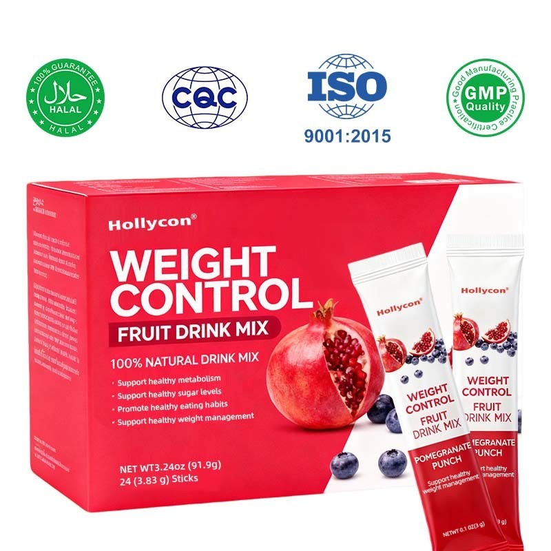 OEM / ODM Weight Control Fruity (Acai, Pomegranate) Drink Mix Beverage with Slimming Herbs (Garcinia Cambogia, Gymnema Sylvestre) to Help Support Healthy Lifestyle No Added Sugar , custom Formula