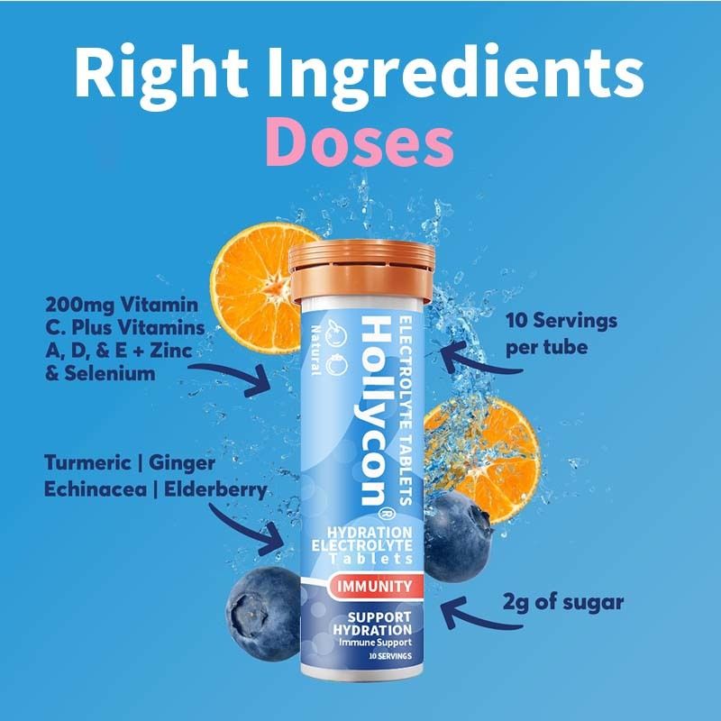 Δισκία ηλεκτρολυτών ανοσίας ενυδάτωσης OEM με βιταμίνη C