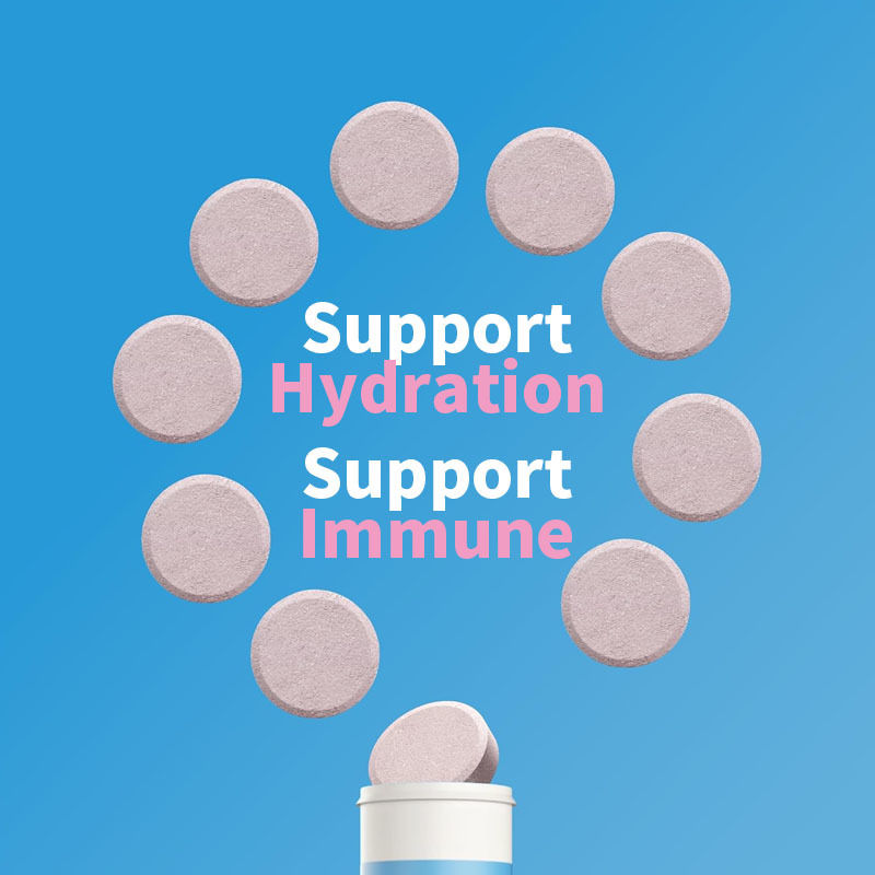 Δισκία ηλεκτρολυτών ανοσίας ενυδάτωσης OEM με βιταμίνη C