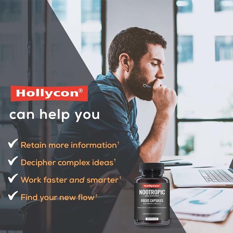 OEM Focus Capsules με L-Θεανίνη Βιταμίνη B6 Μνήμη Διαύγεια & Γνωστική Βελτίωση Νευροτροφικό Συμπλήρωμα Εγκεφάλου