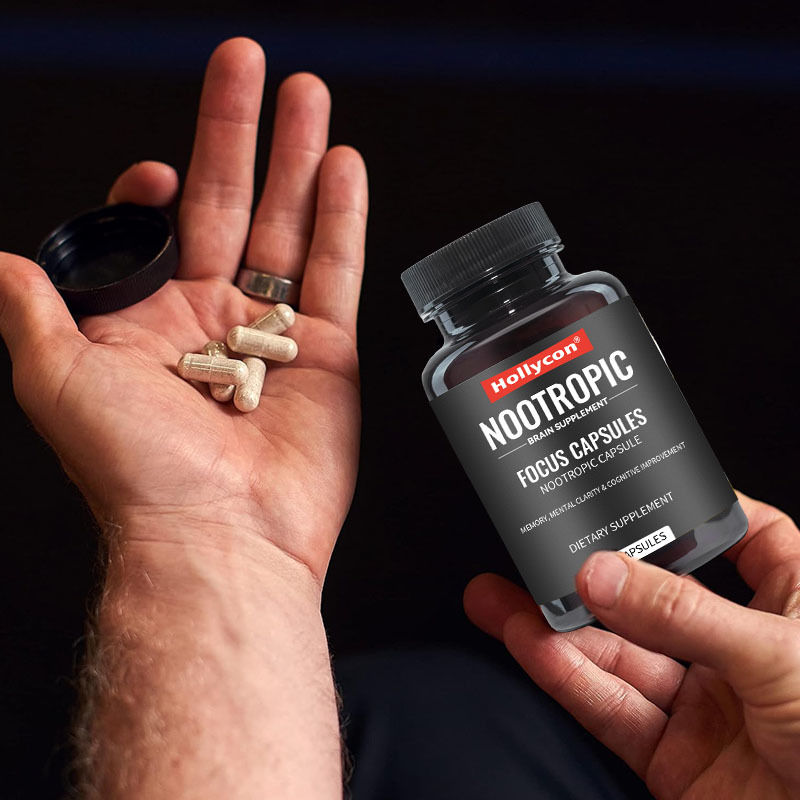 OEM Focus Capsules με L-Θεανίνη Βιταμίνη B6 Μνήμη Διαύγεια & Γνωστική Βελτίωση Νευροτροφικό Συμπλήρωμα Εγκεφάλου