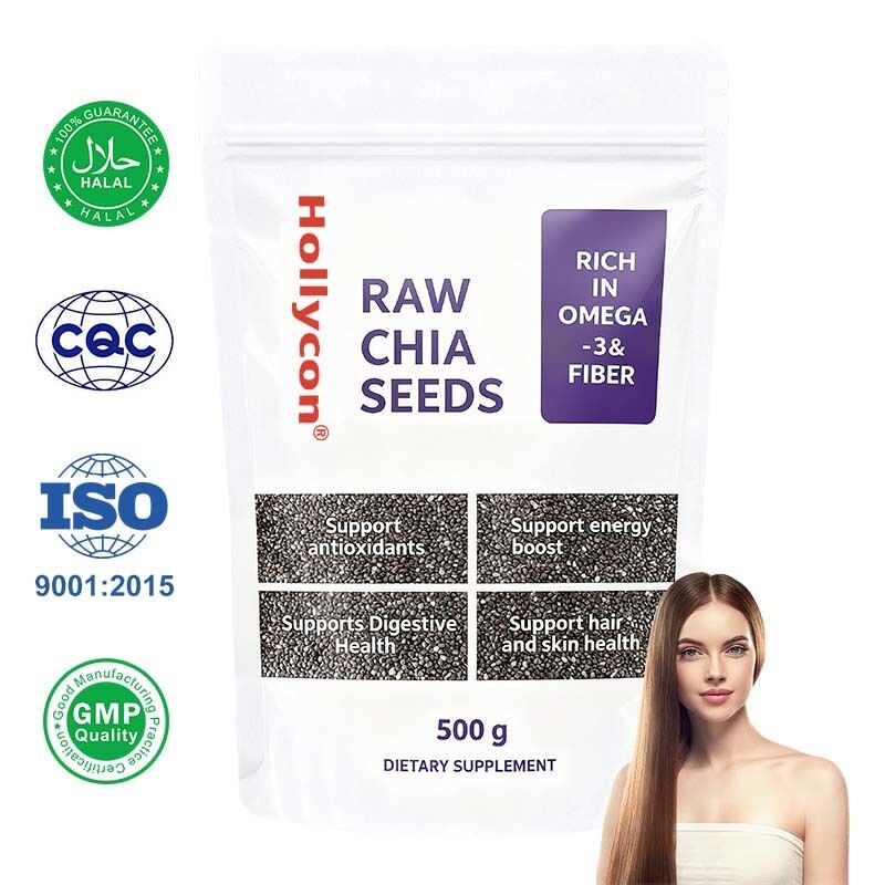 OEM / ODM Σπόροι Chia 500g, Συσκευασία 1 | Σπόροι για Κατανάλωση | Σπόροι για Διαχείριση Βάρους | Πλούσιοι σε Ασβέστιο, Πρωτεΐνη & Φυτικές Ίνες Χωρίς Προσθήκη Ζάχαρης, προσαρμοσμένη Φόρμουλα