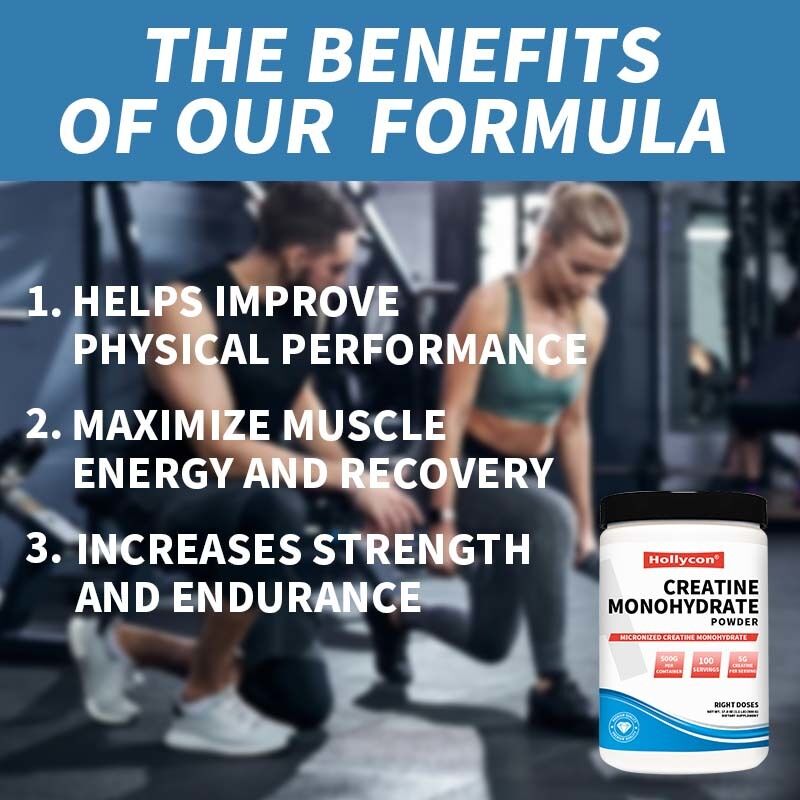 OEM Μικροποιημένη μονοϋδρική κρεατίνη Συμπλήρωμα κρεατίνης 5000mg Μονόυδρική κρεατίνη