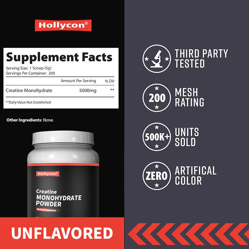 OEM μικροποιημένο προ-αθλητικό συμπλήρωμα μετά την προπόνηση για άνδρες και γυναίκες Ενέργεια υποστήριξη Εύκολη ανάμειξη Κρεατίνη μονοϋδρική σκόνη