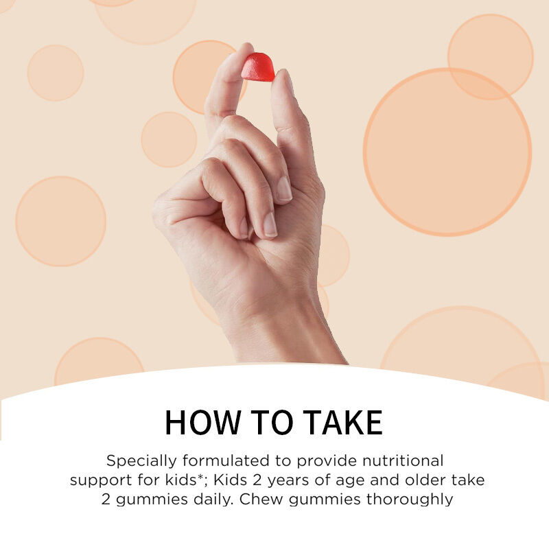 OEM Οργανική Βιταμίνη D3 για Παιδιά Συμπλήρωμα Βιταμίνης D3 Ζελεδάκια για την Υγεία των Οστών και του Ανοσοποιητικού Συστήματος Ζελεδάκια Βιταμίνης D3